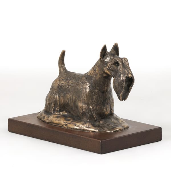 Scottish Terrier, Aberdeen Terrier - hundstatyett, kontorsfigur, hundutställningstrofé av Art-Dog