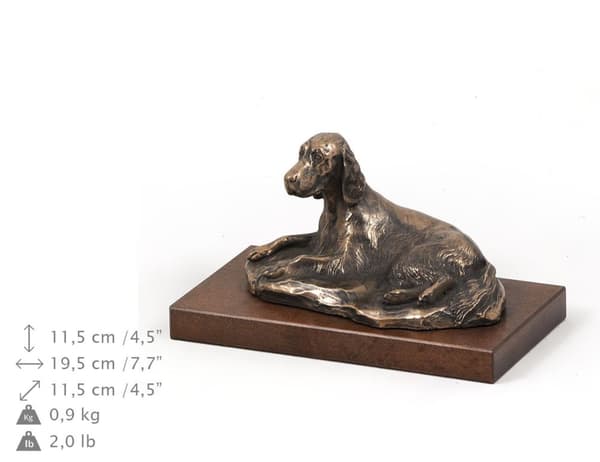 Engelsk setter, Laverack - hundestatuette, kontorfigur, hundeudstillingstrofæ af Art-Dog