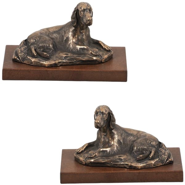 Engelsk setter, Laverack - hundestatuette, kontorfigur, hundeudstillingstrofæ af Art-Dog