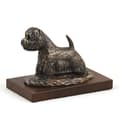 Pikkukuva 2 / 8: Valkoinen länsiylämaanterrieri, Westie - koirapatsas, toimistohahmo, Art-Dogin koiranäyttelypalkinto