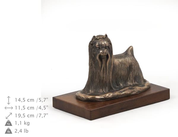 Yorkshire Terrier, York, York, Yorkie - hundestatuette, kontorfigur, hundeudstillingstrofæ af Art-Dog