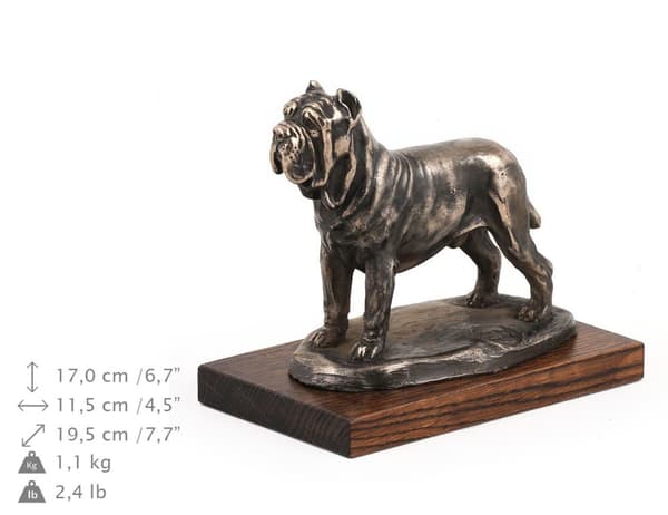 Napolitansk mastiff, napolitansk mastiff, Mastino napoletano - hundstatyett, kontorsfigur, hundutställningstrofé av Art-Dog