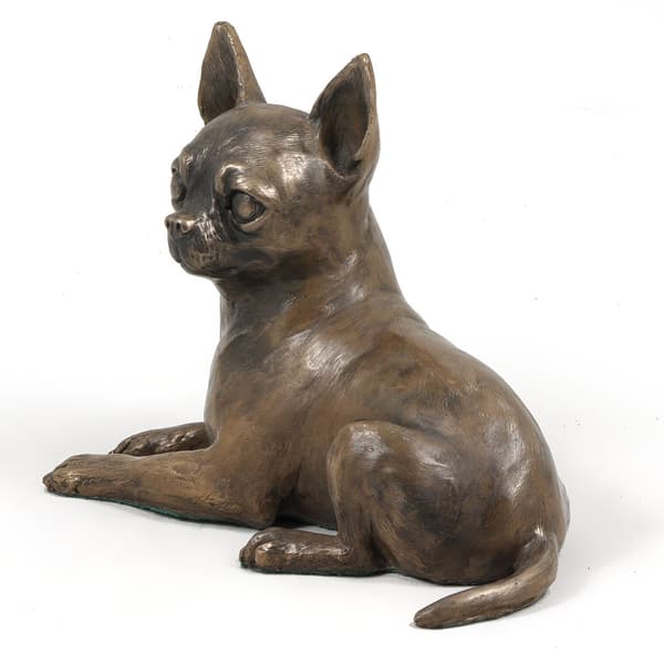 Korthårig Chihuahua - hundstatyett, kontorsfigur, hundutställningstrofé av Art-Dog