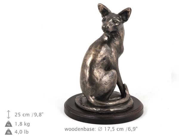 Egyptisk Mau-katt - kattstatyett, statyett för kontoret, trofé för kattutställningen av Art-Dog