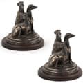 Miniatyrbillede 1 af 6: Whippet, engelsk Greyhound - hundestatuette, kontorfigur, hundeudstillingstrofæ af Art-Dog