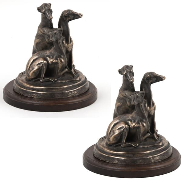 Whippet, engelsk Greyhound - hundestatuette, kontorfigur, hundeudstillingstrofæ af Art-Dog