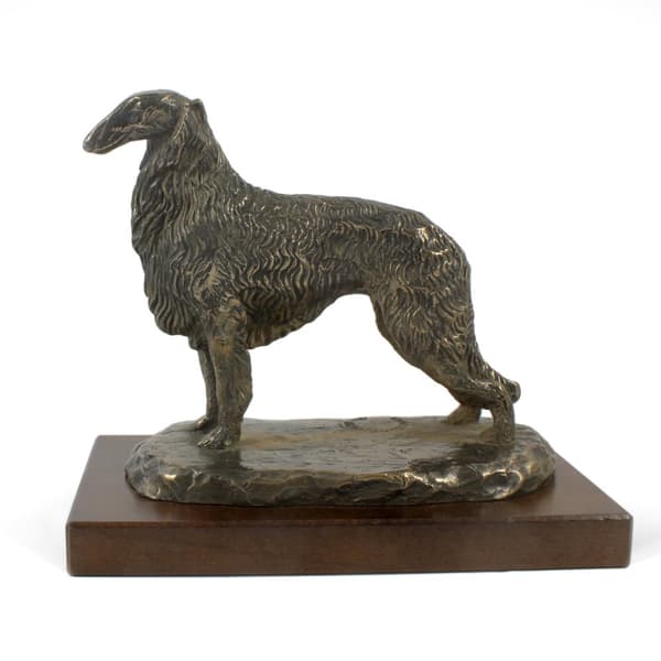 Rysk Borzoi Greyhound, Borzoi, Barzoi II - hundstatyett, kontorsfigur, hundutställningstrofé av Art-Dog