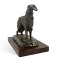 Miniatyrbild 4 av 7: Rysk Borzoi Greyhound, Borzoi, Barzoi II - hundstatyett, kontorsfigur, hundutställningstrofé av Art-Dog