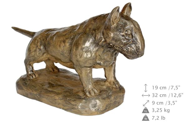Bull Terrier VI - en hundestatuette, en figur til kontoret, et trofæ til en hundeudstilling af Art-Dog