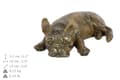 Miniatyrbild 9 av 10: French Bulldog V - en hundstatyett, en statyett för kontoret, en trofé för en hundutställning av Art-Dog