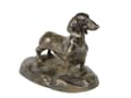 Miniatyrbild 5 av 10: Korthårig tax - en hundstatyett, en statyett för kontoret, en trofé för en hundutställning av Art-Dog