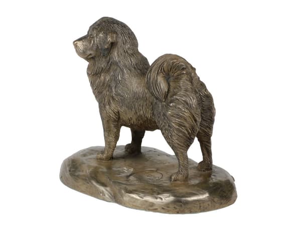 Tibetansk terrier, tibetansk terrier - hundestatuette, kontorfigur, hundeudstillingstrofæ af Art-Dog