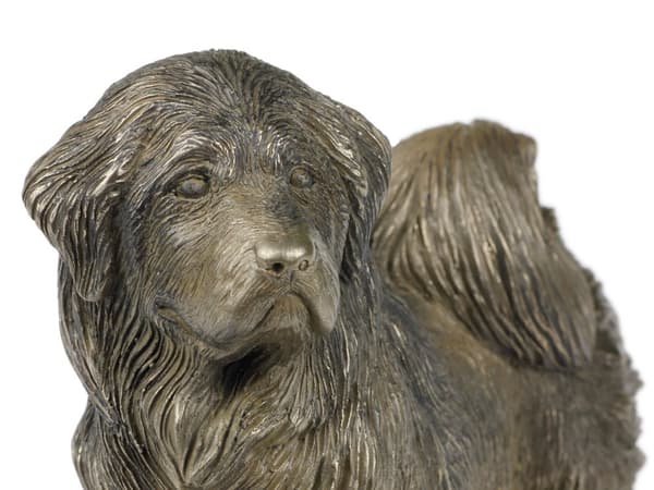 Tibetansk terrier, tibetansk terrier - hundestatuette, kontorfigur, hundeudstillingstrofæ af Art-Dog