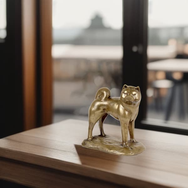 Akita, Akita Inu - hundestatuette, kontorfigur, hundeudstillingstrofæ af Art-Dog
