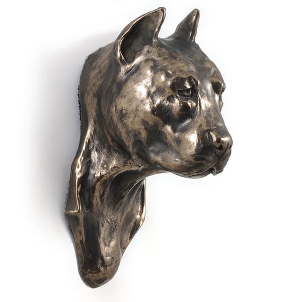 American Staffordshire terrier, Amstaff, Amstaf III - hundstatyett, hängande byst, unik dekoration för en hundälskare av Art-Dog