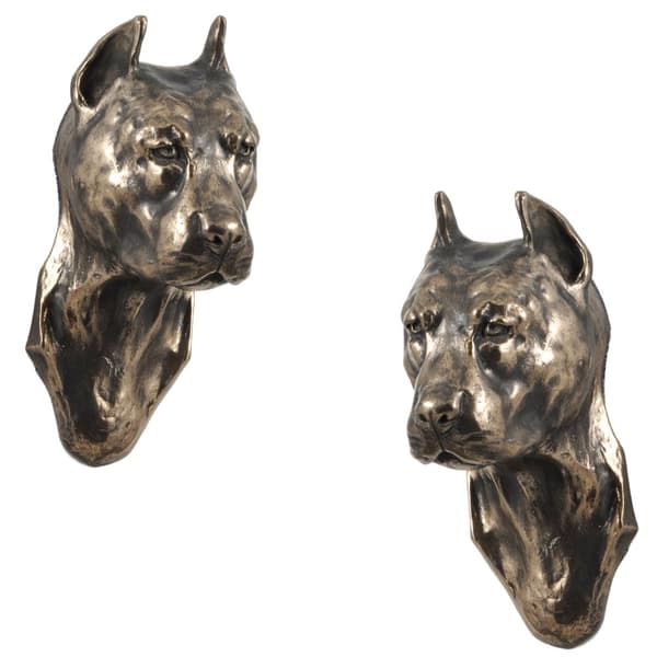 American Staffordshire terrier, Amstaff, Amstaf III - hundstatyett, hängande byst, unik dekoration för en hundälskare av Art-Dog