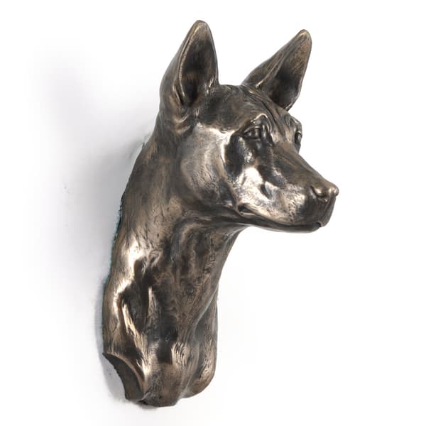 Basenji, Basenji, Kongo hund - hundstatyett, hängande byst, unik dekoration för en hundälskare av Art-Dog