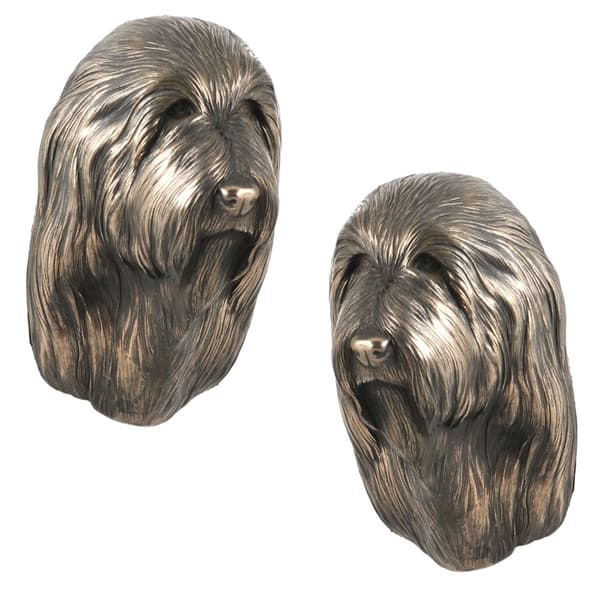 Bearded Collie, Highland Collie - hundestatuette, hængende buste, unik dekoration til en hundeelsker af Art-Dog