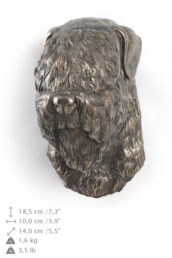 Russian Black Terrier - hundestatuette, hængende buste, unik dekoration til en hundeelsker af Art-Dog