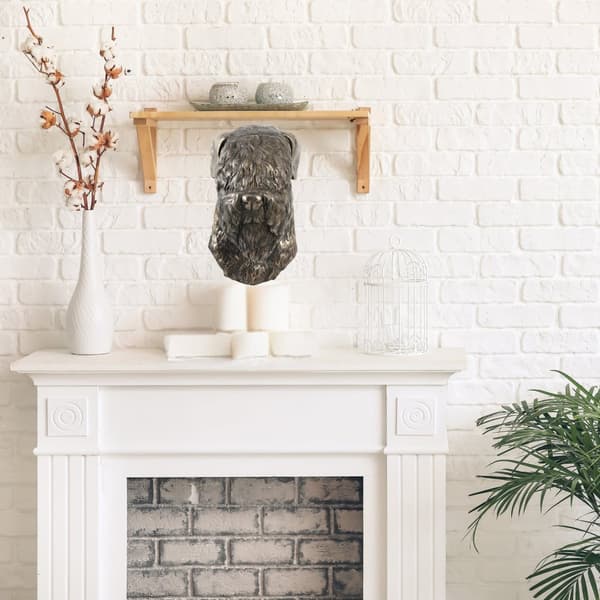 Russian Black Terrier - hundestatuette, hængende buste, unik dekoration til en hundeelsker af Art-Dog