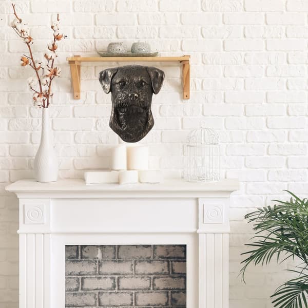 Border Terrier - hundestatuette, hængende buste, unik dekoration til en hundeelsker af Art-Dog