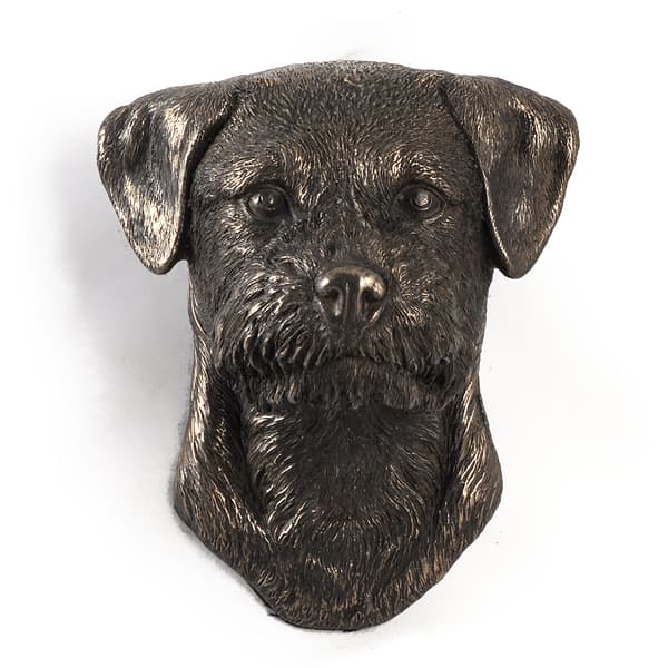 Border Terrier - hundestatuette, hængende buste, unik dekoration til en hundeelsker af Art-Dog
