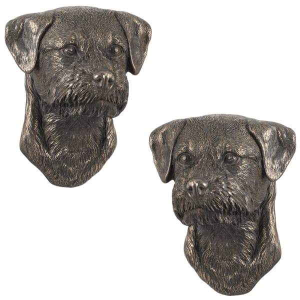 Border Terrier - hundestatuette, hængende buste, unik dekoration til en hundeelsker af Art-Dog