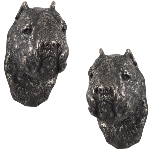 Bouvier des Flandres - hundestatuette, hængende buste, unik dekoration til en hundeelsker af Art-Dog