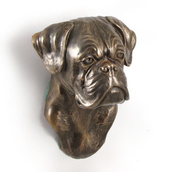 Boxer, Boxer II - hundestatuette, hængende buste, unik dekoration til en hundeelsker af Art-Dog