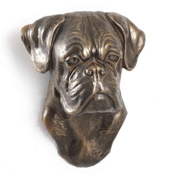 Boxer, Boxer II - hundestatuette, hængende buste, unik dekoration til en hundeelsker af Art-Dog