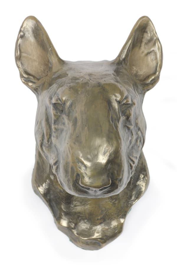Bull Terrier, Bull Terrier I - hundstatyett, hängande byst, unik dekoration för en hundälskare av Art-Dog