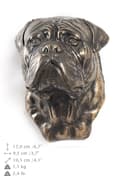 Miniatyrbild 7 av 8: Bullmastiff, Bulmastiff - hundstatyett, hängande byst, unik dekoration för en hundälskare av Art-Dog