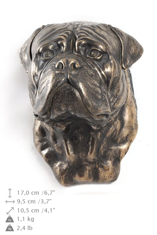 Bullmastiff, Bulmastiff - hundstatyett, hängande byst, unik dekoration för en hundälskare av Art-Dog