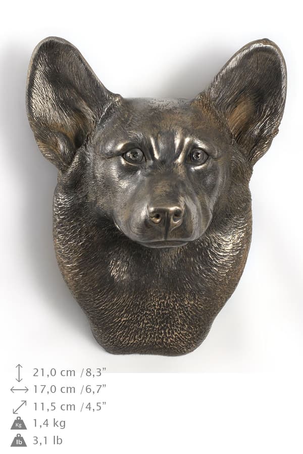 Pembroke Welsh Corgi - hundstatyett, hängande byst, unik dekoration för en hundälskare av Art-Dog