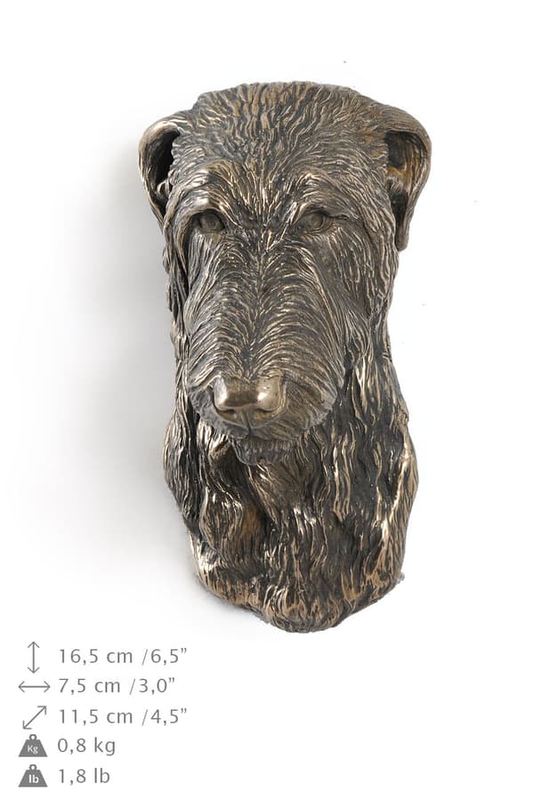 Skotlanninvinttikoira, Deerhound - koirapatsas, riippuva rintakuva, Art-Dogin ainutlaatuinen koriste koiran ystävälle