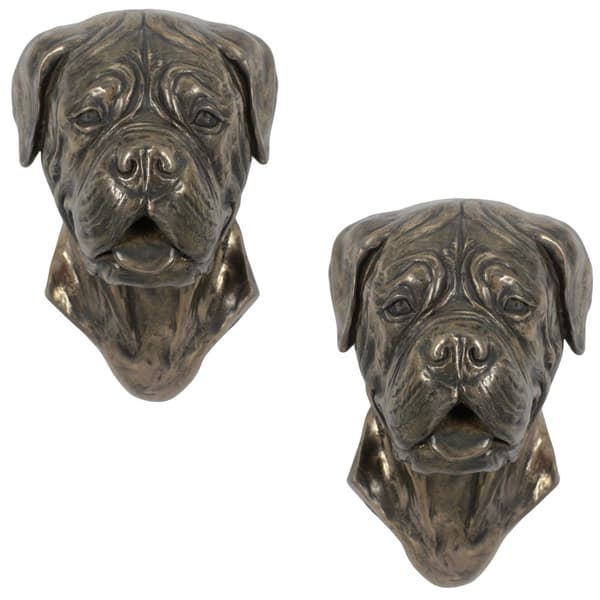Bordeaux Dog, Dogue de Bordeaux, Ranskanmastiffi - koirapatsas, riippuva rintakuva, Art-Dogin ainutlaatuinen koristelu koiran ystävälle
