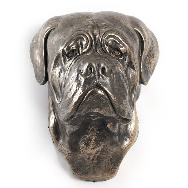 Bordeaux Dog, Dogue de Bordeaux, Ranskanmastiffi I - koirapatsas, riippuva rintakuva, Art-Dogin ainutlaatuinen koristelu koiran ystävälle