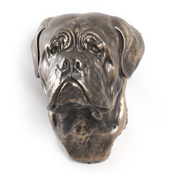 Bordeaux Dog, Dogue de Bordeaux, Ranskanmastiffi I - koirapatsas, riippuva rintakuva, Art-Dogin ainutlaatuinen koristelu koiran ystävälle