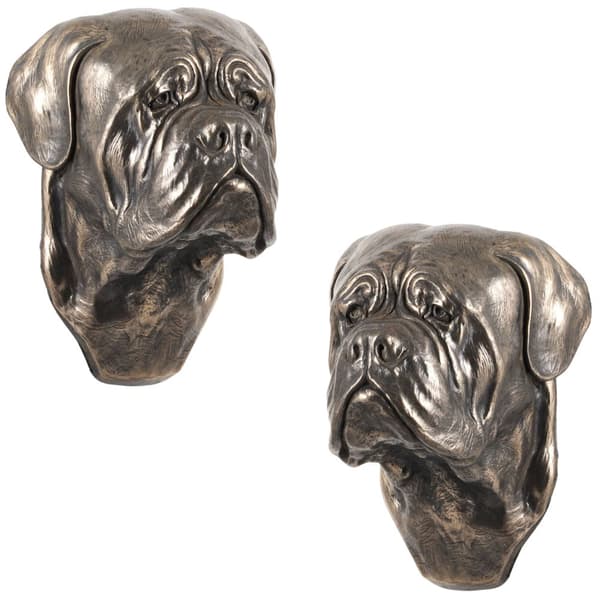 Bordeaux Dog, Dogue de Bordeaux, Ranskanmastiffi I - koirapatsas, riippuva rintakuva, Art-Dogin ainutlaatuinen koristelu koiran ystävälle