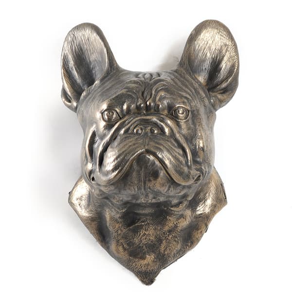 Fransk bulldog - hundstatyett, hängande byst, unik dekoration för en hundälskare av Art-Dog
