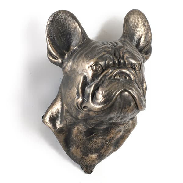 Fransk bulldog - hundstatyett, hängande byst, unik dekoration för en hundälskare av Art-Dog