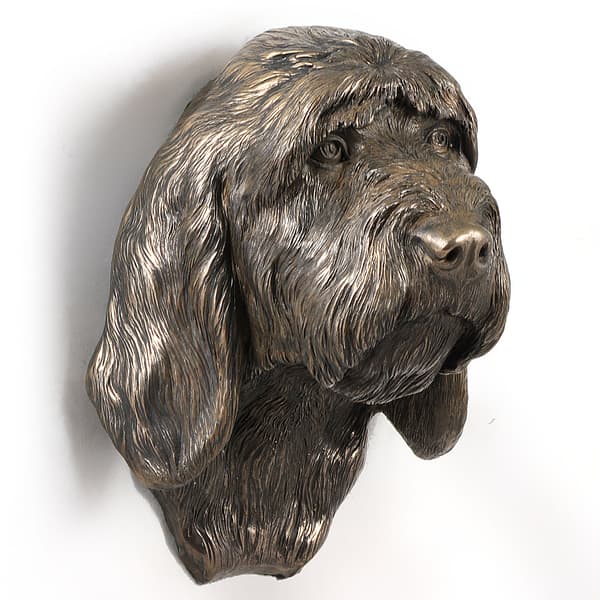 Stor griffon vendéen, Grand Griffon Vendéen - hundstatyett, hängande byst, unik dekoration för en hundälskare av Art-Dog