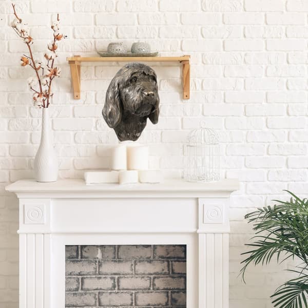 Stor griffon vendéen, Grand Griffon Vendéen - hundstatyett, hängande byst, unik dekoration för en hundälskare av Art-Dog