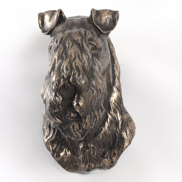 Kerry Blue Terrier, Irish Blue Terrier - koirapatsas, riippuva rintakuva, Art-Dogin ainutlaatuinen koriste koiran ystävälle
