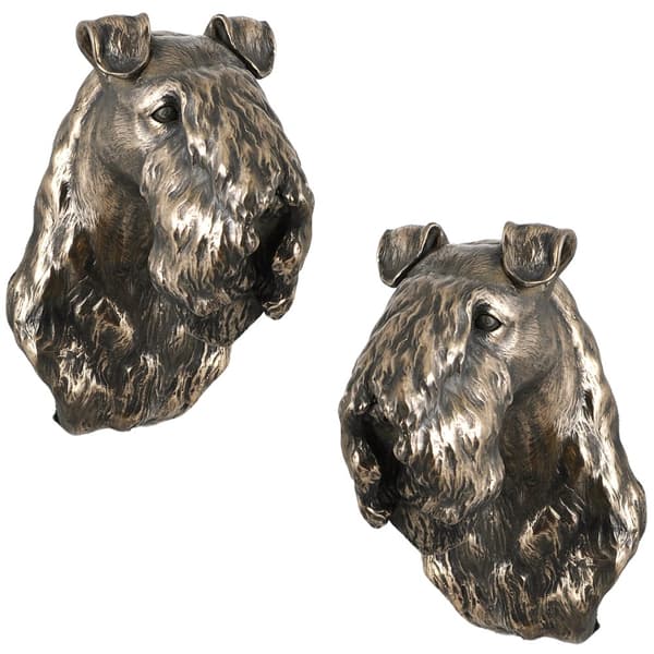 Kerry Blue Terrier, Irish Blue Terrier - koirapatsas, riippuva rintakuva, Art-Dogin ainutlaatuinen koriste koiran ystävälle