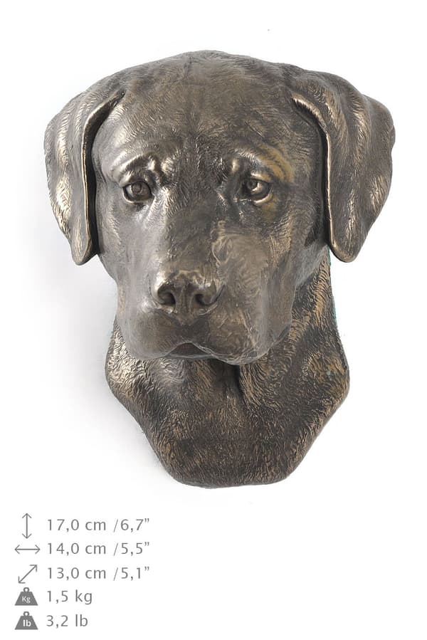 Labrador Retriever - hundestatuette, hængende buste, unik dekoration til en hundeelsker af Art-Dog