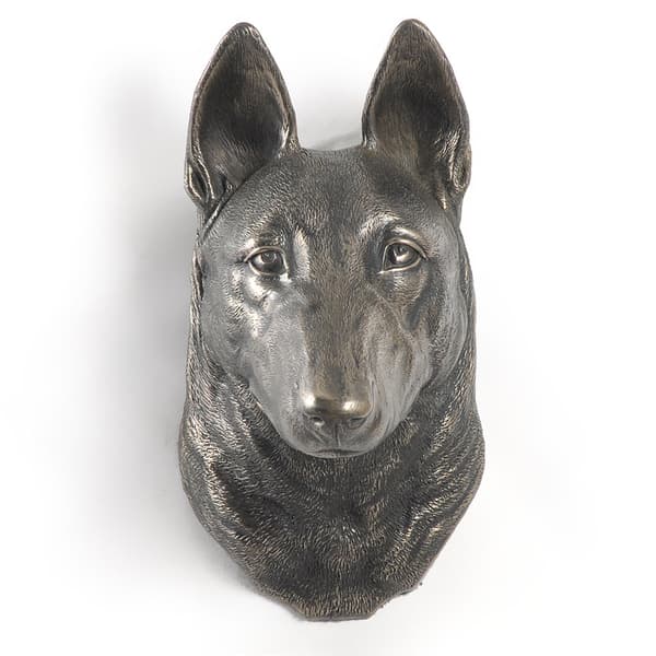 Malinois Belgian Shepherd - hundstatyett, hängande byst, unik dekoration för en hundälskare av Art-Dog