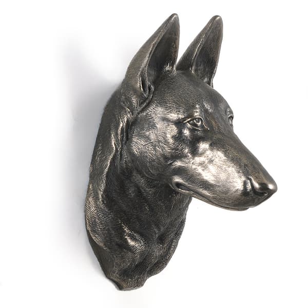 Malinois Belgian Shepherd - hundstatyett, hängande byst, unik dekoration för en hundälskare av Art-Dog