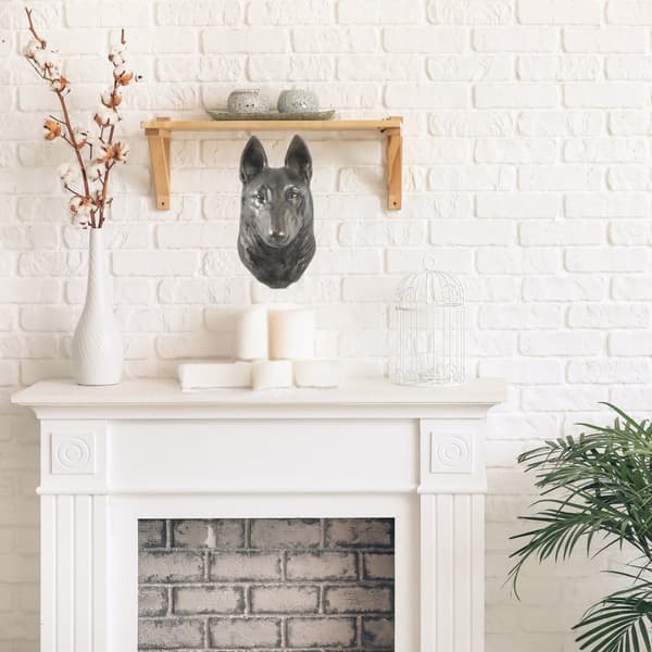 Malinois Belgian Shepherd - hundstatyett, hängande byst, unik dekoration för en hundälskare av Art-Dog