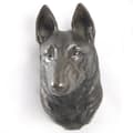 Miniatyrbild 2 av 7: Malinois Belgian Shepherd - hundstatyett, hängande byst, unik dekoration för en hundälskare av Art-Dog